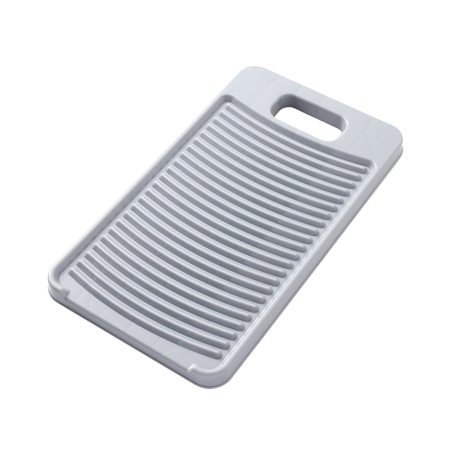 Kdkad Washboard for Hand Washing Clothes, Portable Plastics Wash Board, Household Scrub Board, Washing Board for Laundry Home Dormitory Travel Small Delicate Articles Cleaning 11.2×6.3 in Gray