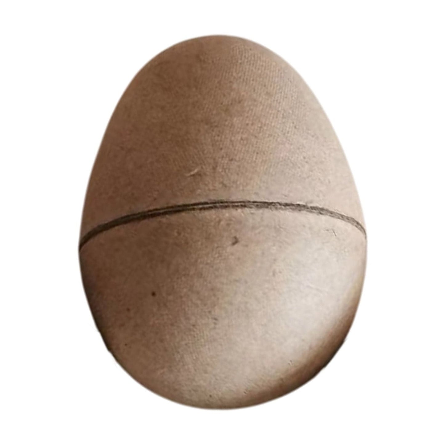 Darzheoy 10 Pcs DIY Paper Mache Easter Eggs 2.1 Inch Unpainted Empty Egg Easter Craft Supplies Hollow Egg for Fillable Paintable Fake Egg Decor Easter Party Ornament Brown