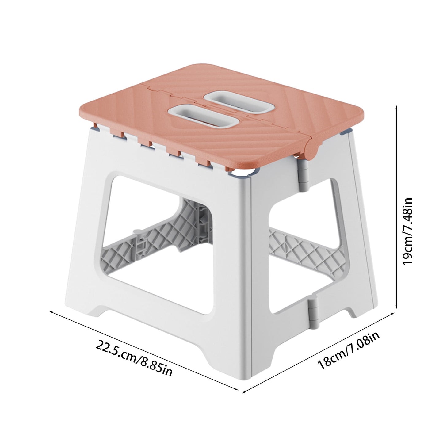 Darzheoy Adult Folding Step Stool, Foldable Stool, Suitable for Living Room, Kitchen, and Bathroom, Portable Travel Stool Pink