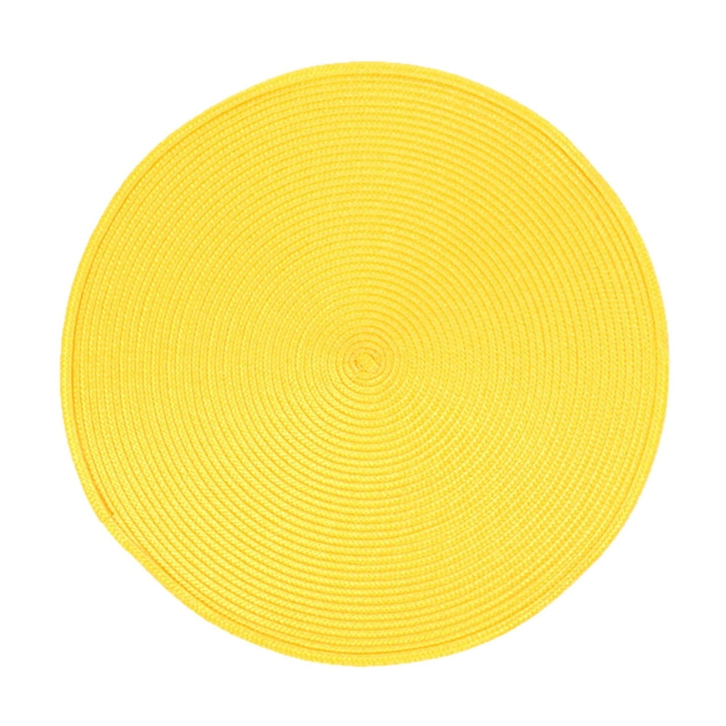 Darzheoy Round Braided Placemats Table Mats for Dining Tables Woven Washable Non-Slip Place mats 15 inch B