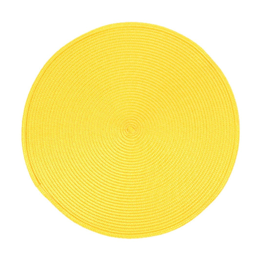 Darzheoy Round Braided Placemats Table Mats for Dining Tables Woven Washable Non-Slip Place mats 15 inch B