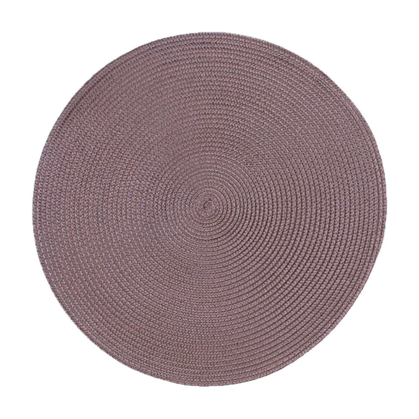 Darzheoy Round Braided Placemats Table Mats for Dining Tables Woven Washable Non-Slip Place mats 15 inch D