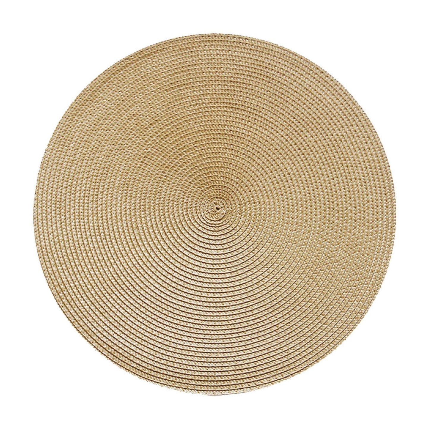 Darzheoy Round Braided Placemats Table Mats for Dining Tables Woven Washable Non-Slip Place mats 15 inch G