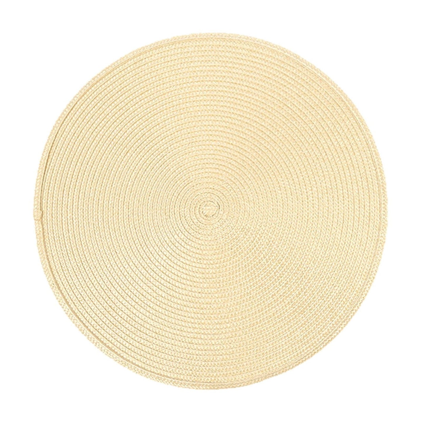 Darzheoy Round Braided Placemats Table Mats for Dining Tables Woven Washable Non-Slip Place mats 15 inch K