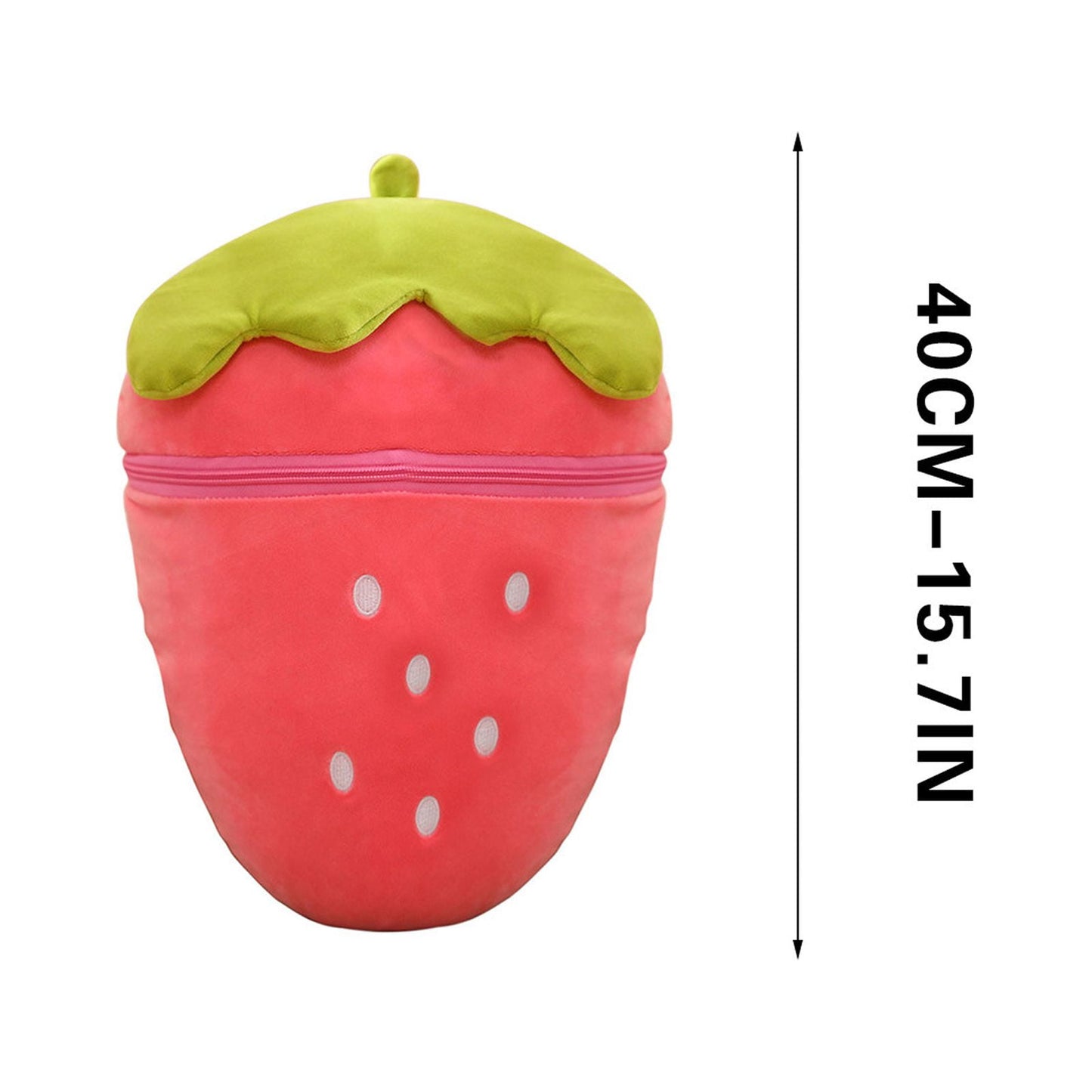 Chmadoxn Easter Adorable Stuffed Bunny Plush Toy - 2-in-1 Transformable Carrot & Strawberry Fruit Doll, Cute Spring Gift for Kids, Easter Basket Stuffer, Collectible Home Decor 15.7" D
