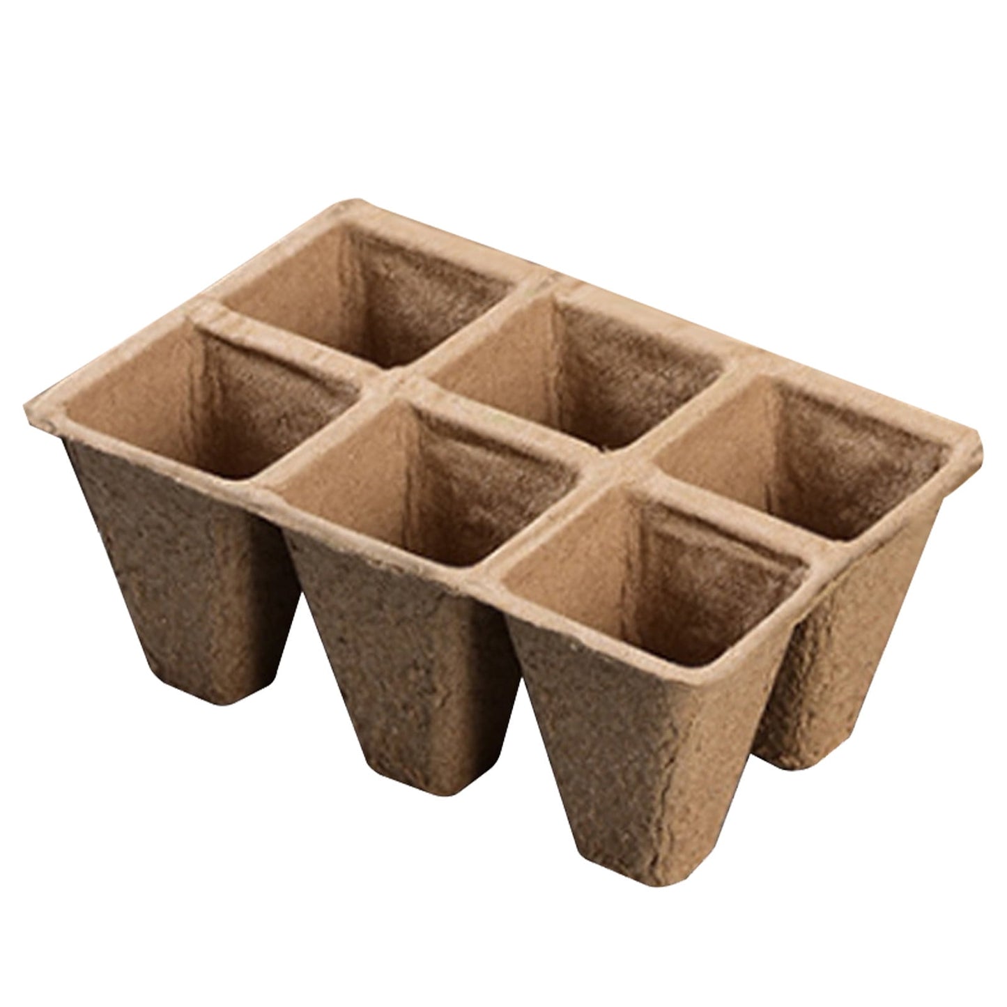 Darzheoy 30 Cells Peat Pots Seed Starter Trays 5 Packs Biodegradable Seedling Pots Germination Trays Organic Plant Starter Kit B