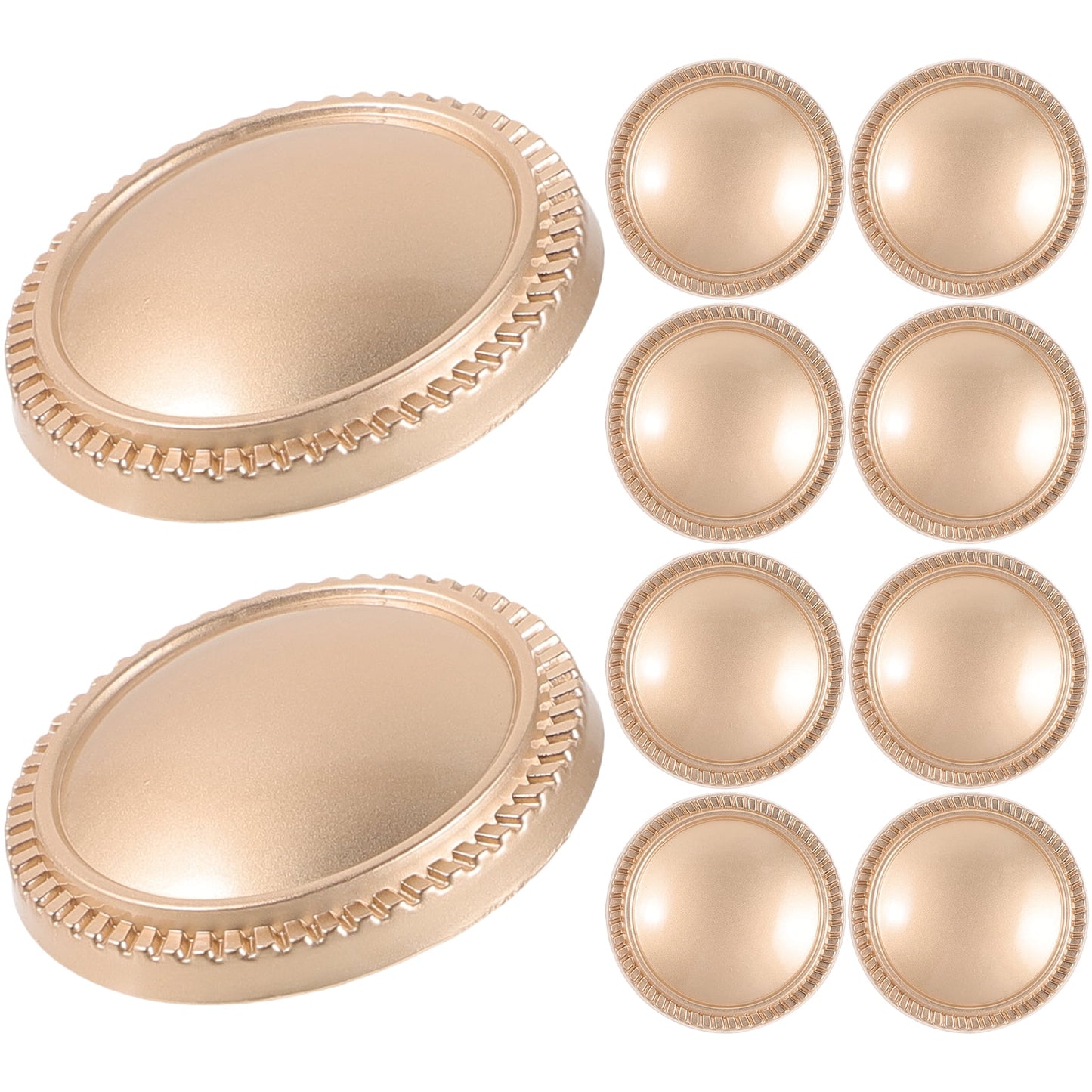 Worgeous 10 Pcs Buttons for Crafts Clothes Replacement Table Decorations Replaceable Cup Lid Travel Golden