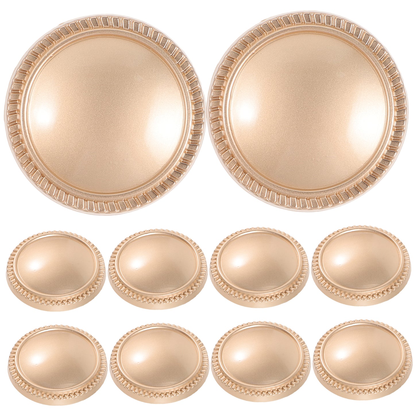 Worgeous 10 Pcs Buttons for Crafts Clothes Replacement Table Decorations Replaceable Cup Lid Travel Golden