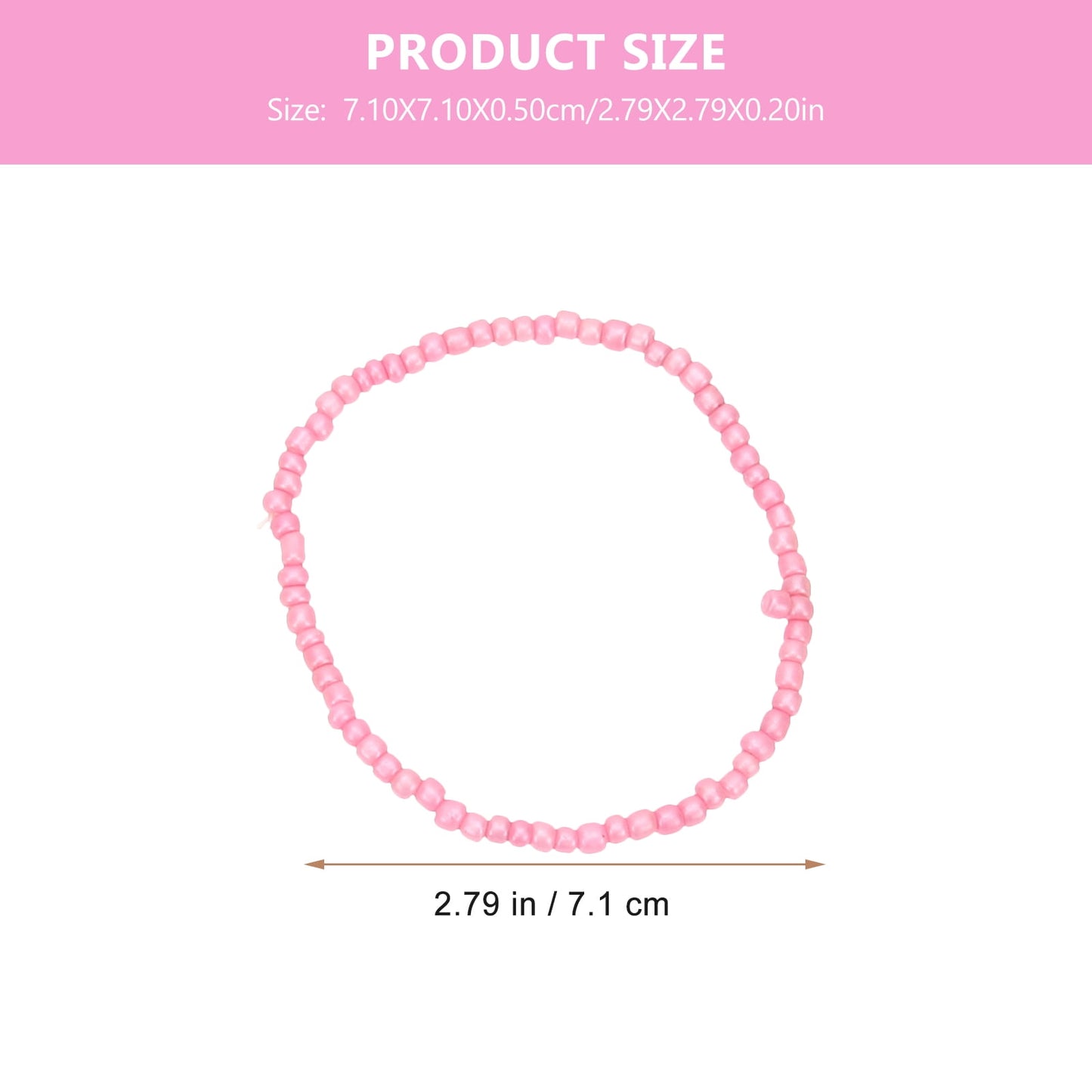 Worgeous 7 Pcs Colorful Bead Bracelets Set for Girls Kids Toddlers Child Jewelry Accessories