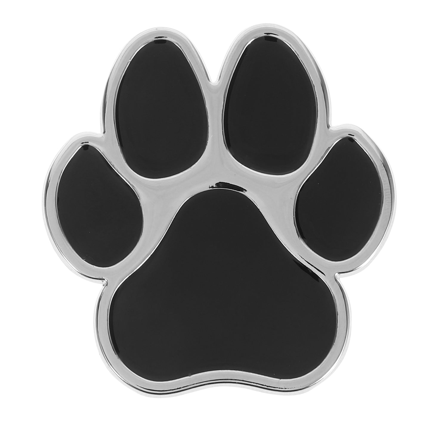 4pcs Decorative Car Sticker Metal Dog Paw Car Stickers Auto Footprint Decals Vehicle Decor