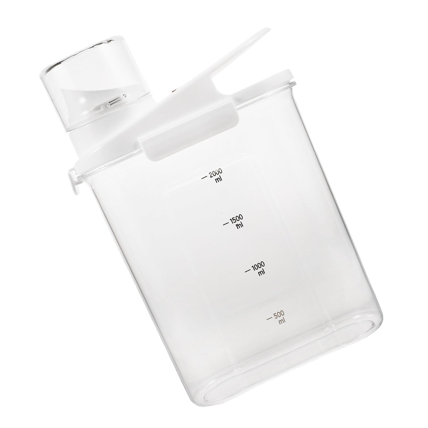Worgeous Laundry Powder Detergent Container Transparent Laundry Detergent Dispenser Jar
