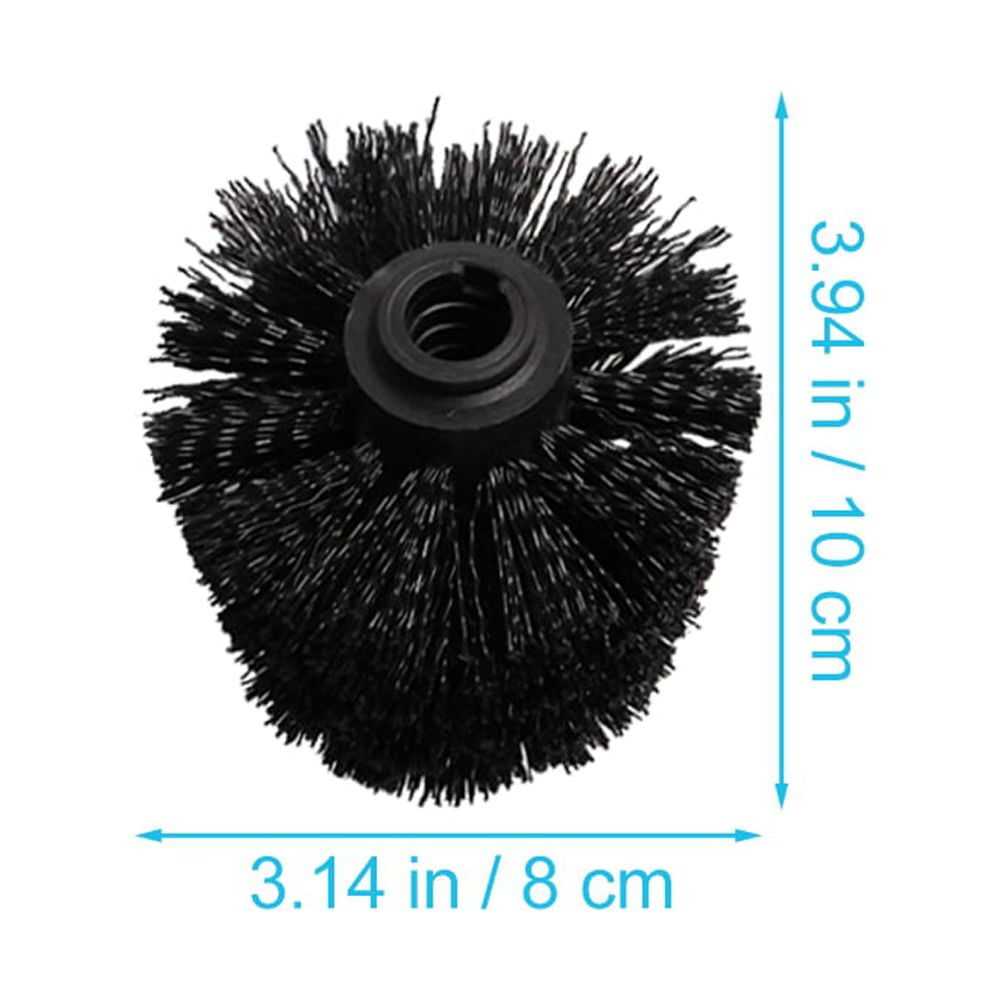 5 Pcs Brush Head Toilet Eco Refills Scrubber Heads Brushes Bowl Black