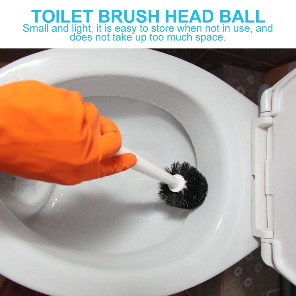 5 Pcs Brush Head Toilet Eco Refills Scrubber Heads Brushes Bowl Black