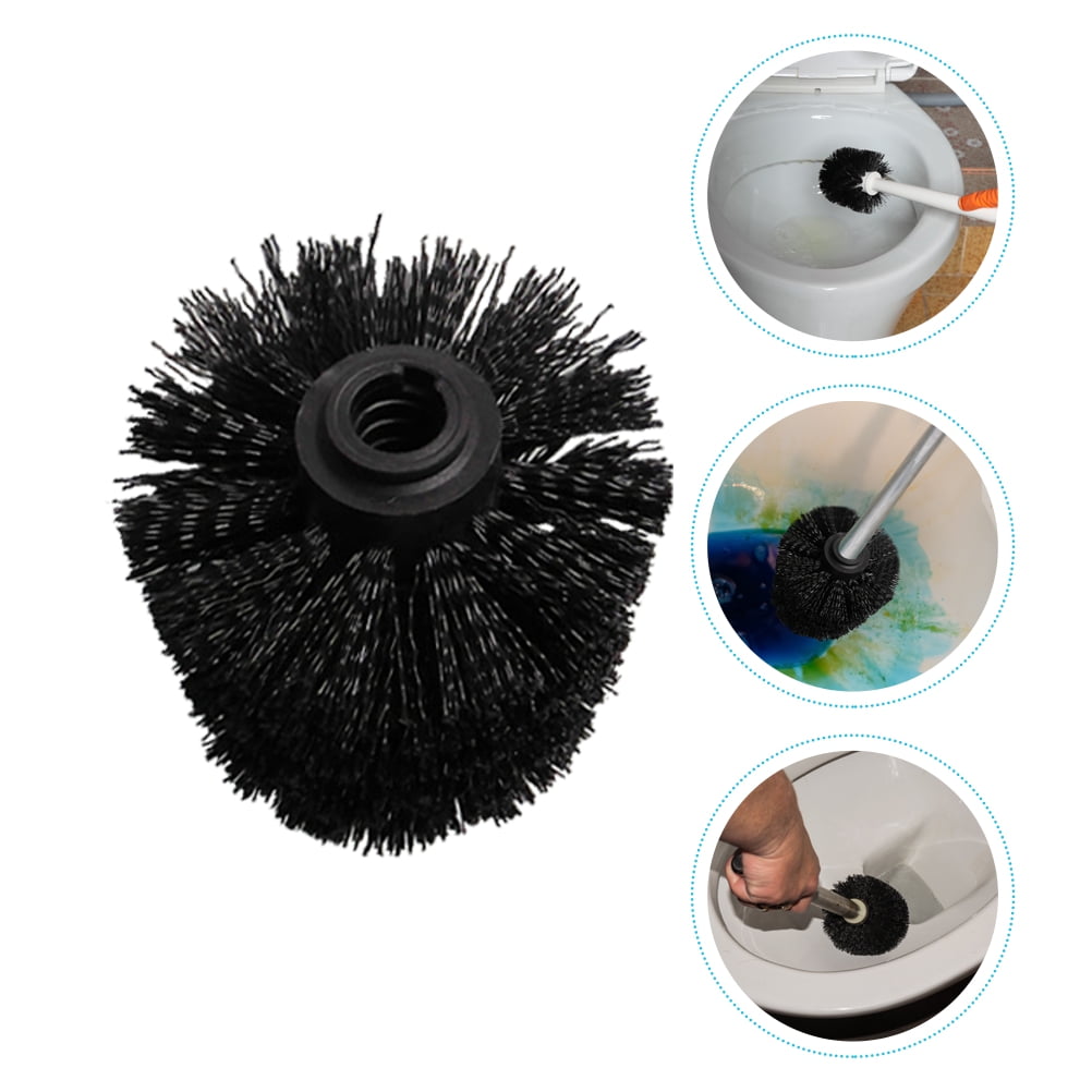 5 Pcs Brush Head Toilet Eco Refills Scrubber Heads Brushes Bowl Black