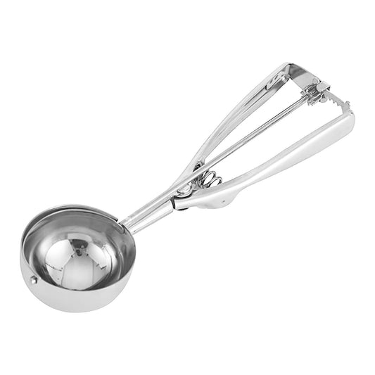 Kdkad Ice Cream Scoop, Cookie Scoops for Baking,Polished Stainless Steel Ice Cream Scoop, Different Sizes Ice Cream Spoon, Melon Balls, Biscuit Dough Baking Supplies M silvery