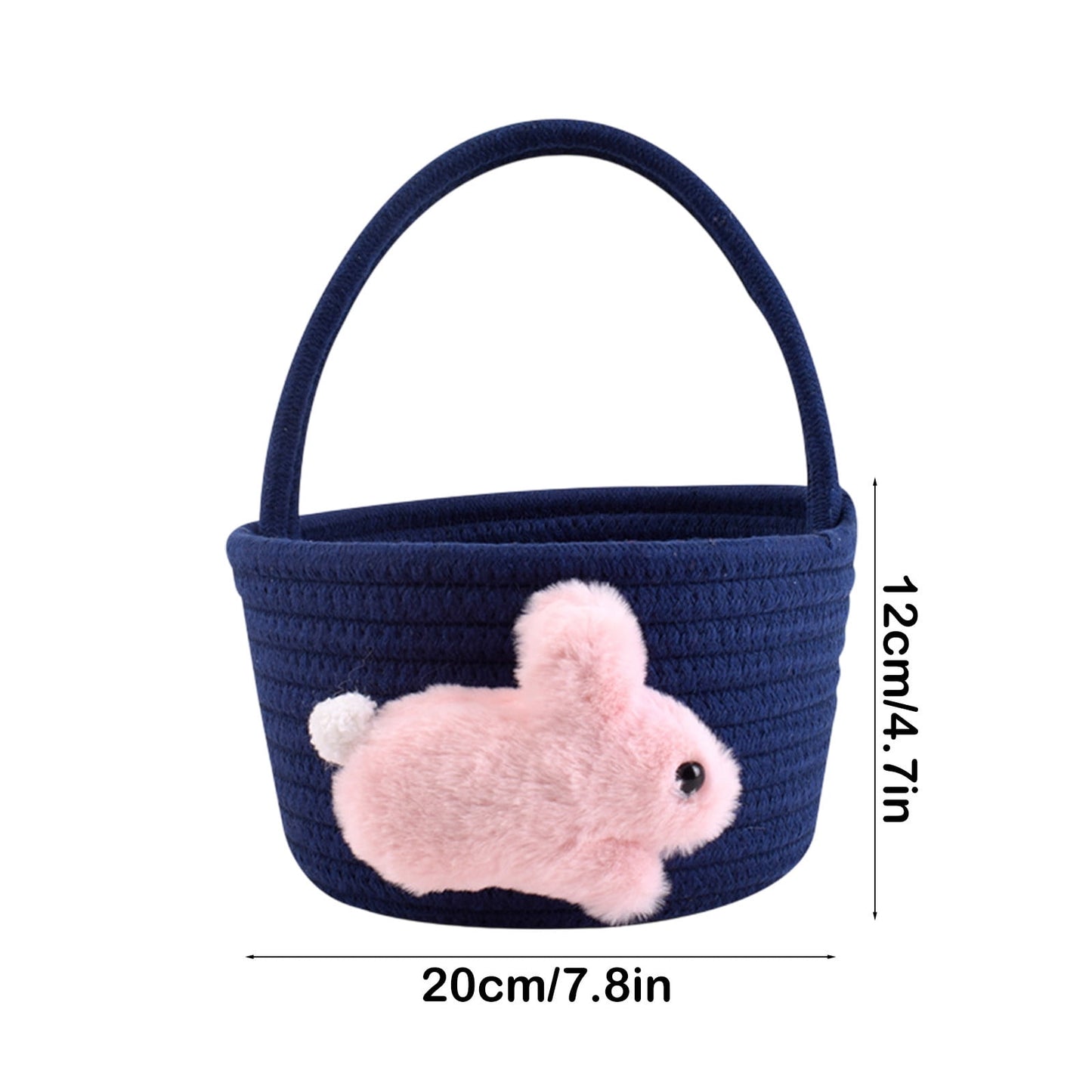 Chmadoxn Adorable Easter Bunny Basket for Kids - Perfect Easter Gift, Cute Easter Bucket Bags with Rabbit Ears for Easter Eggs Hunting, Affordable & Festive Spring Decor As Show D