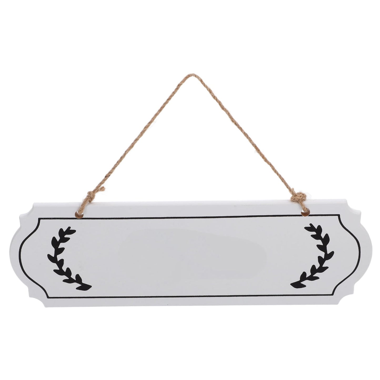 HOOWIFFY Unfinished Wood Plaque Blank White Sign for DIY Writing Decor