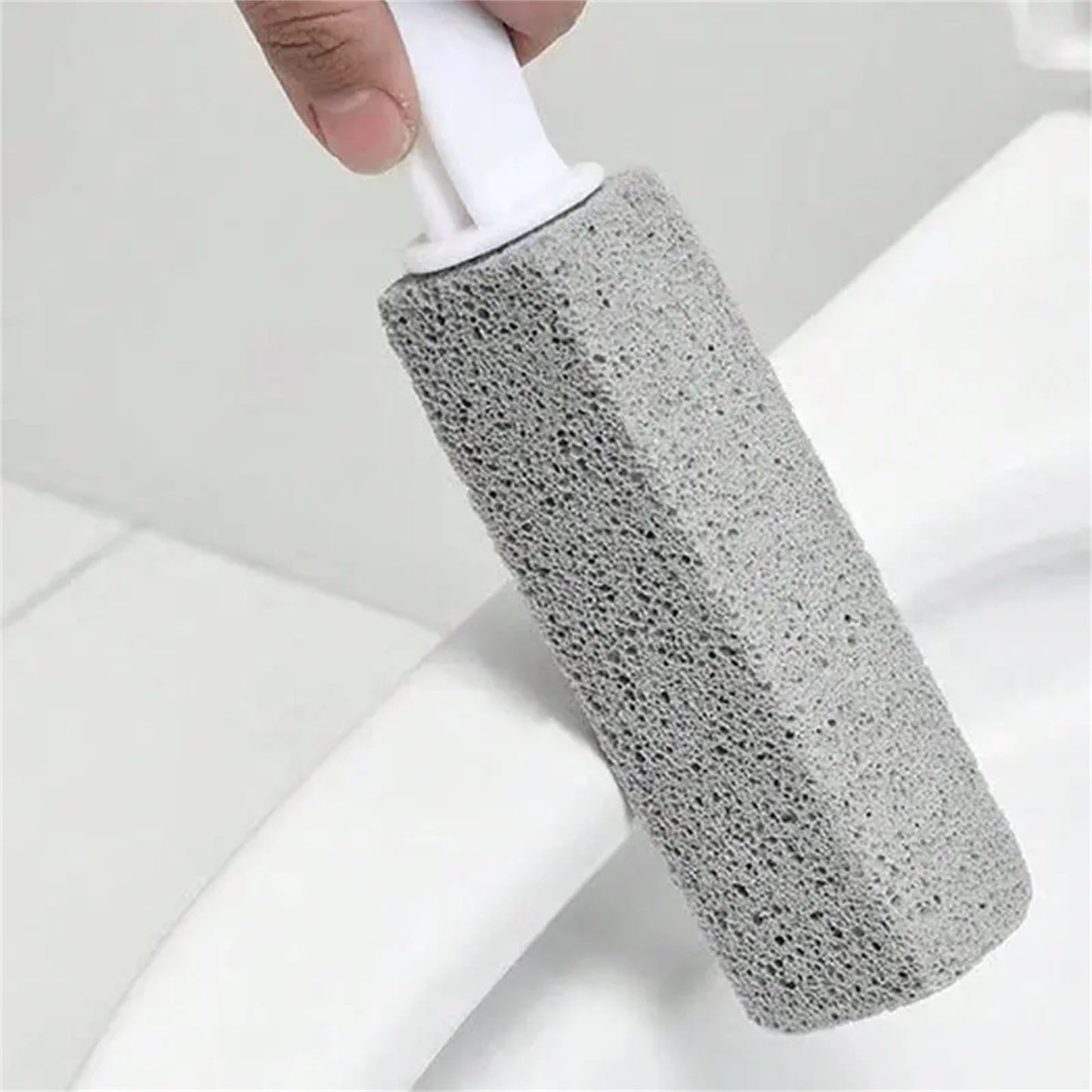 Darzheoy Pumice Stone for Toilet Cleaning, Extra Long Handle Pumice Stone for Toilet Bowl Ring Removal, Bathroom Cleaning Tool for Effective Stain Removal A