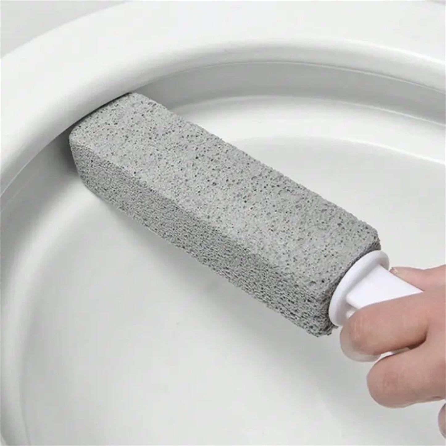 Darzheoy Pumice Stone for Toilet Cleaning, Extra Long Handle Pumice Stone for Toilet Bowl Ring Removal, Bathroom Cleaning Tool for Effective Stain Removal A