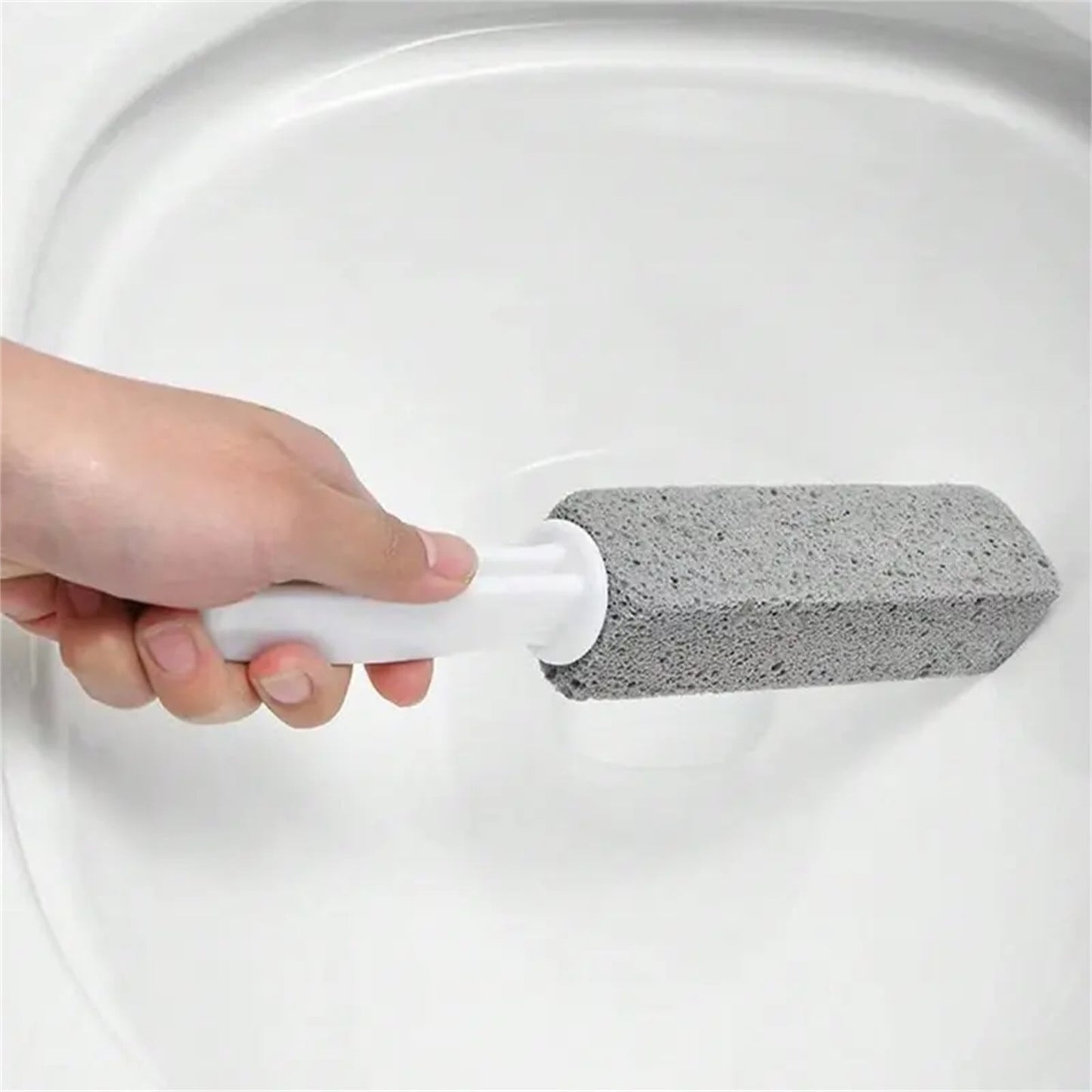 Darzheoy Pumice Stone for Toilet Cleaning, Extra Long Handle Pumice Stone for Toilet Bowl Ring Removal, Bathroom Cleaning Tool for Effective Stain Removal A