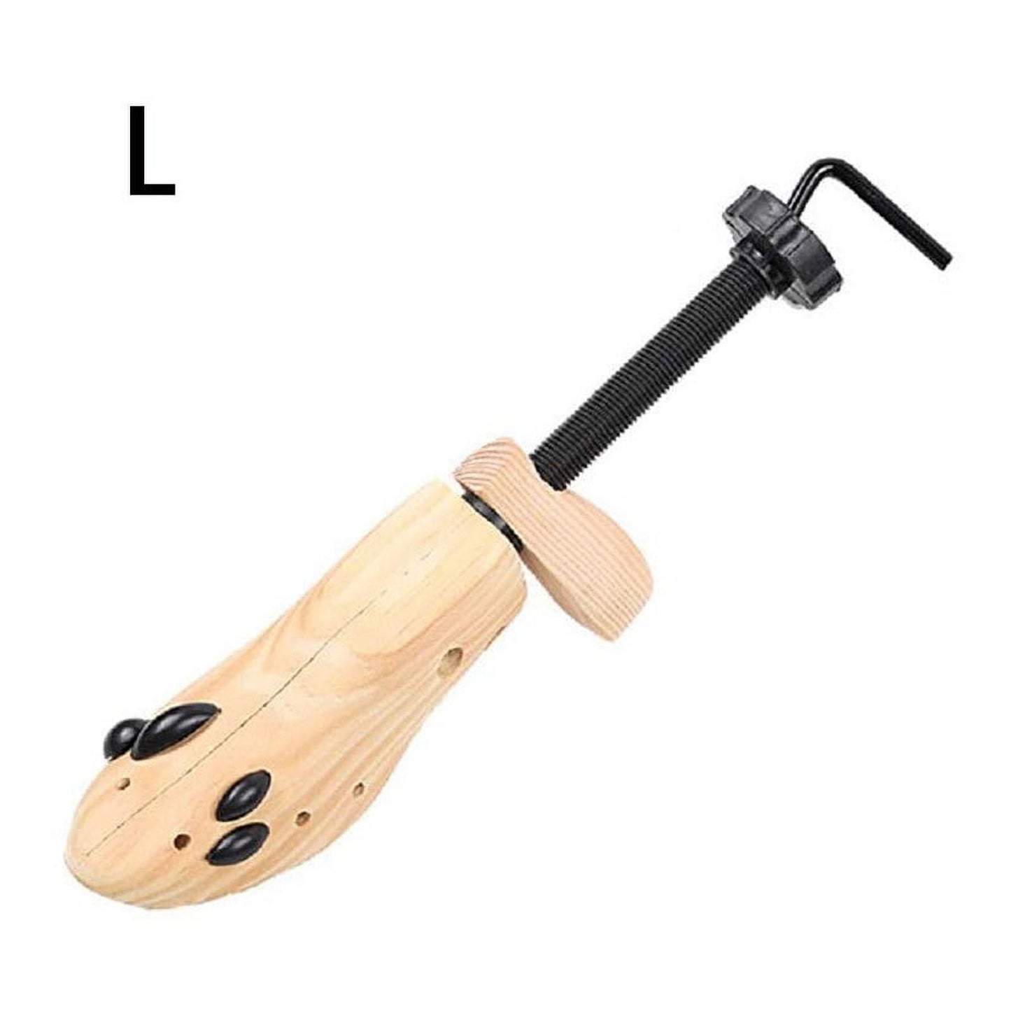Darzheoy Shoe Stretcher for Men and Women Professional Shoe Adjustable Width & Length, Size 42-46, Wood (Includes Only 1 Shoe Stretcher) L Brown
