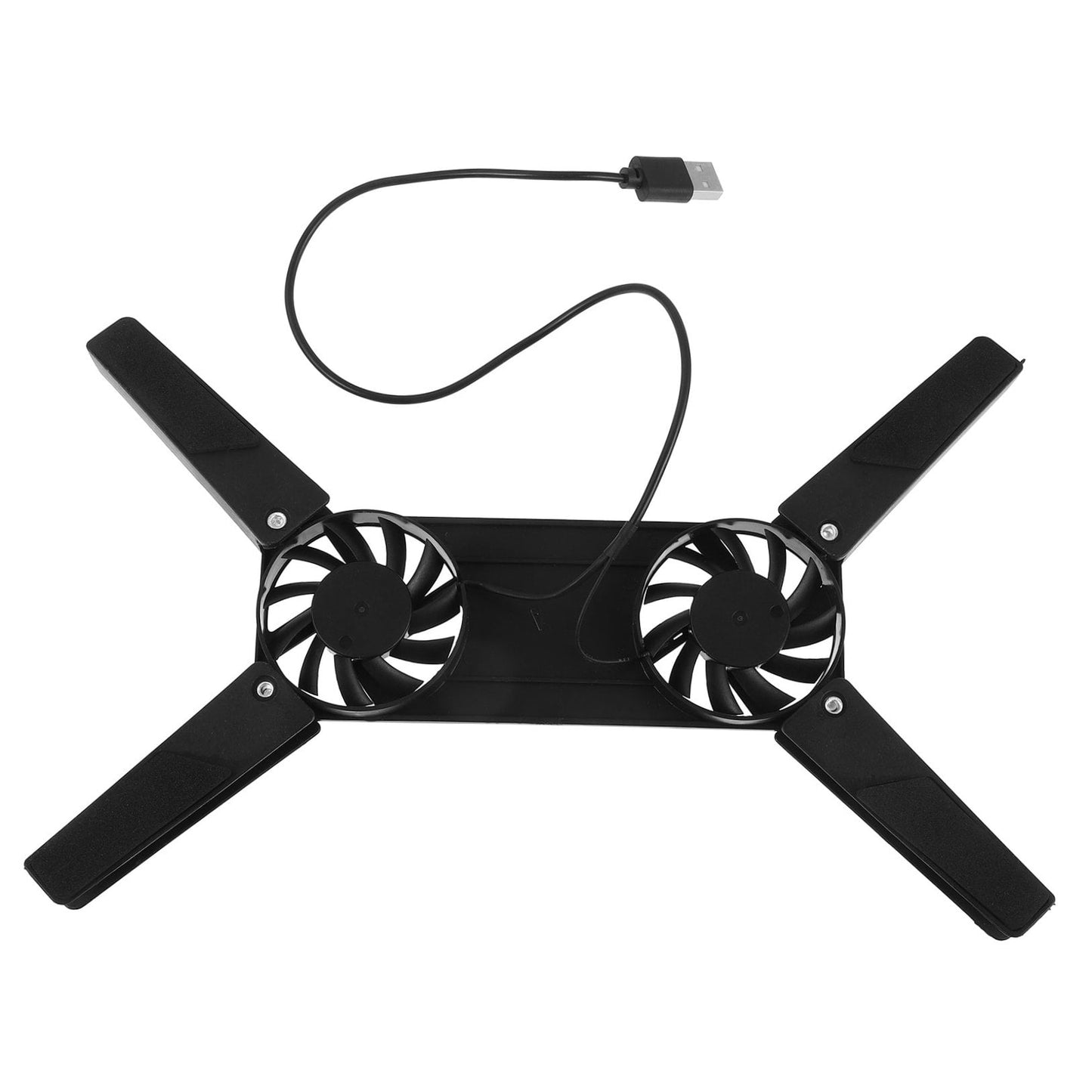 WHAMVOX Laptop Cooling Pad with Fan, Notebook Cooler Radiator Ventilation, Black, Efficient Heat Dissipation