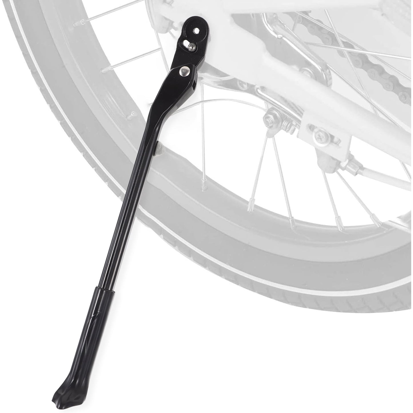 WHAMVOX Adjustable Rear Kickstand for Mountain Bikes Rack Support Black