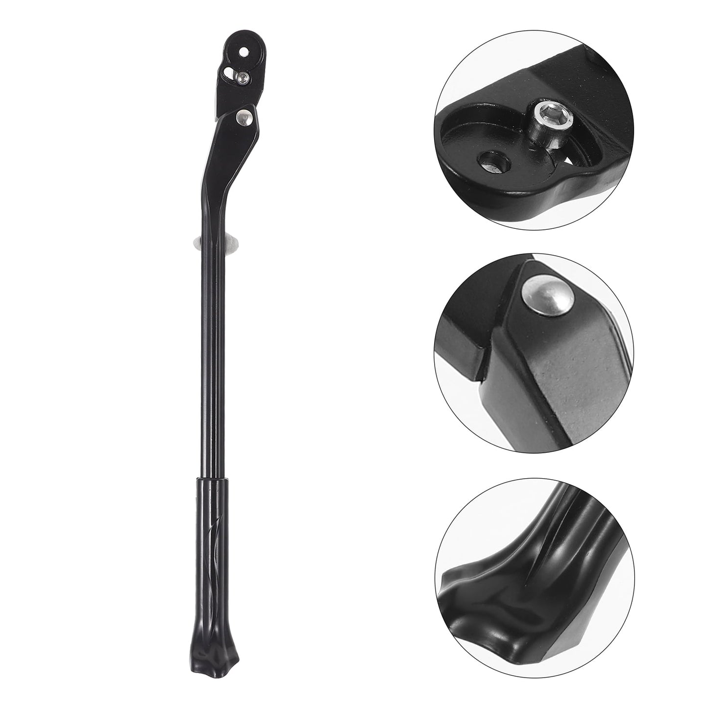 WHAMVOX Adjustable Rear Kickstand for Mountain Bikes Rack Support Black