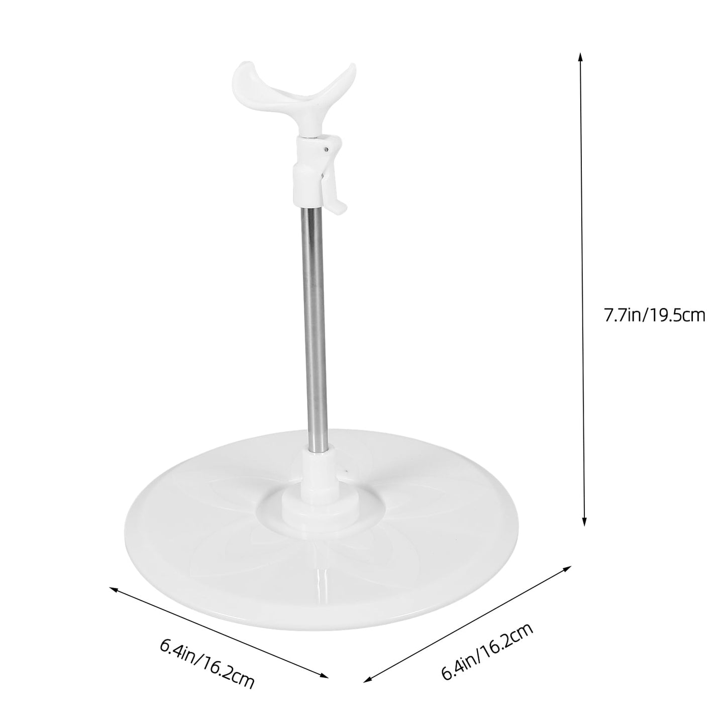 WHAMVOX Adjustable Metal Doll Display Stand Holder for Desktop, Organizer for Collectible Dolls and Figures