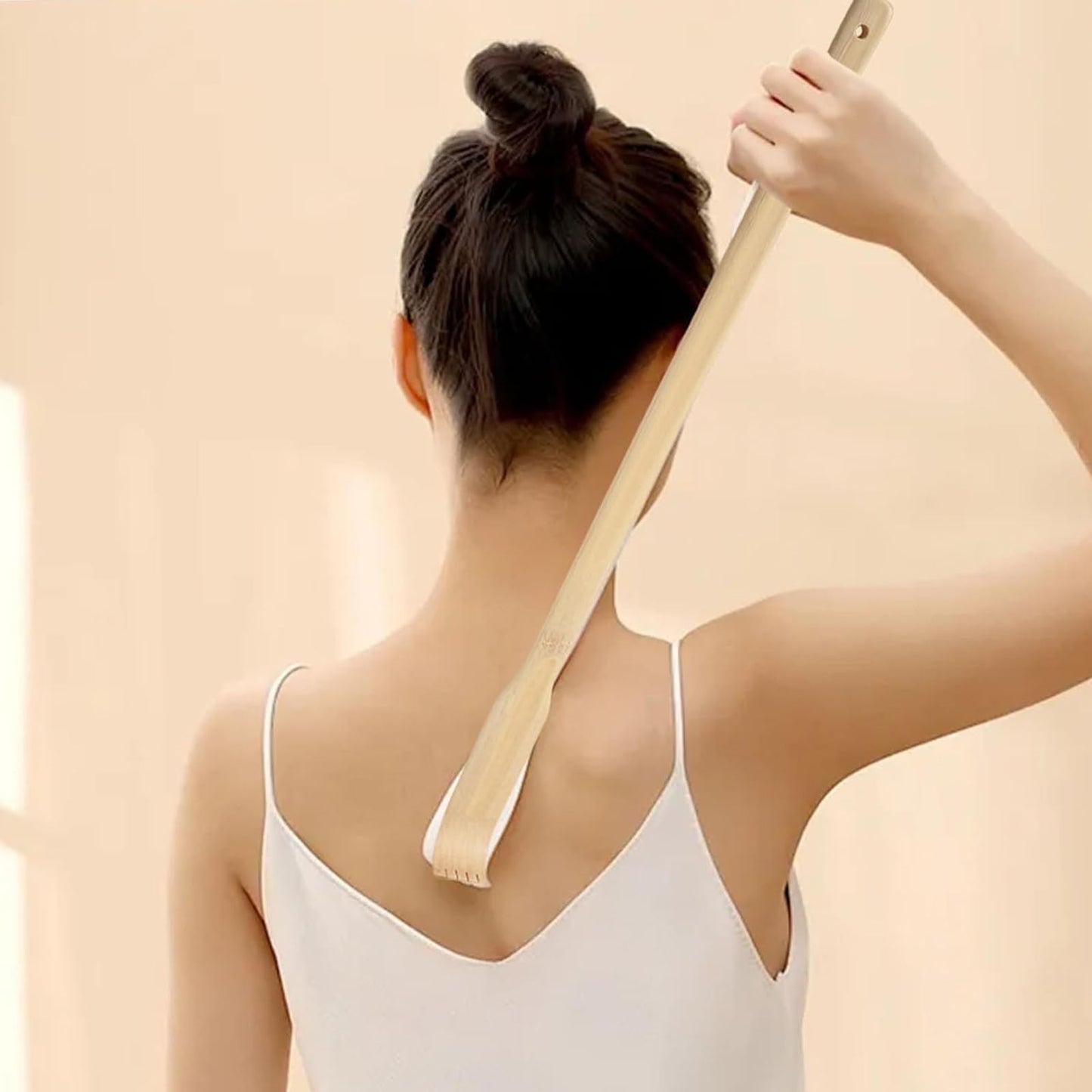 Darzheoy Bamboo Back Scratcher for Adults, Back Scratcher Massage Tool, Back Scratcher Rake Itching Relief Body Relaxation Massager Multicolor
