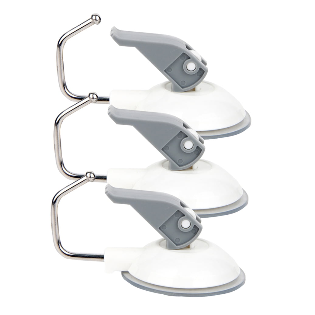 WHAMVOX 3 Pcs Suction Cup Hook Multi-purpose Heavy Duty Hanger