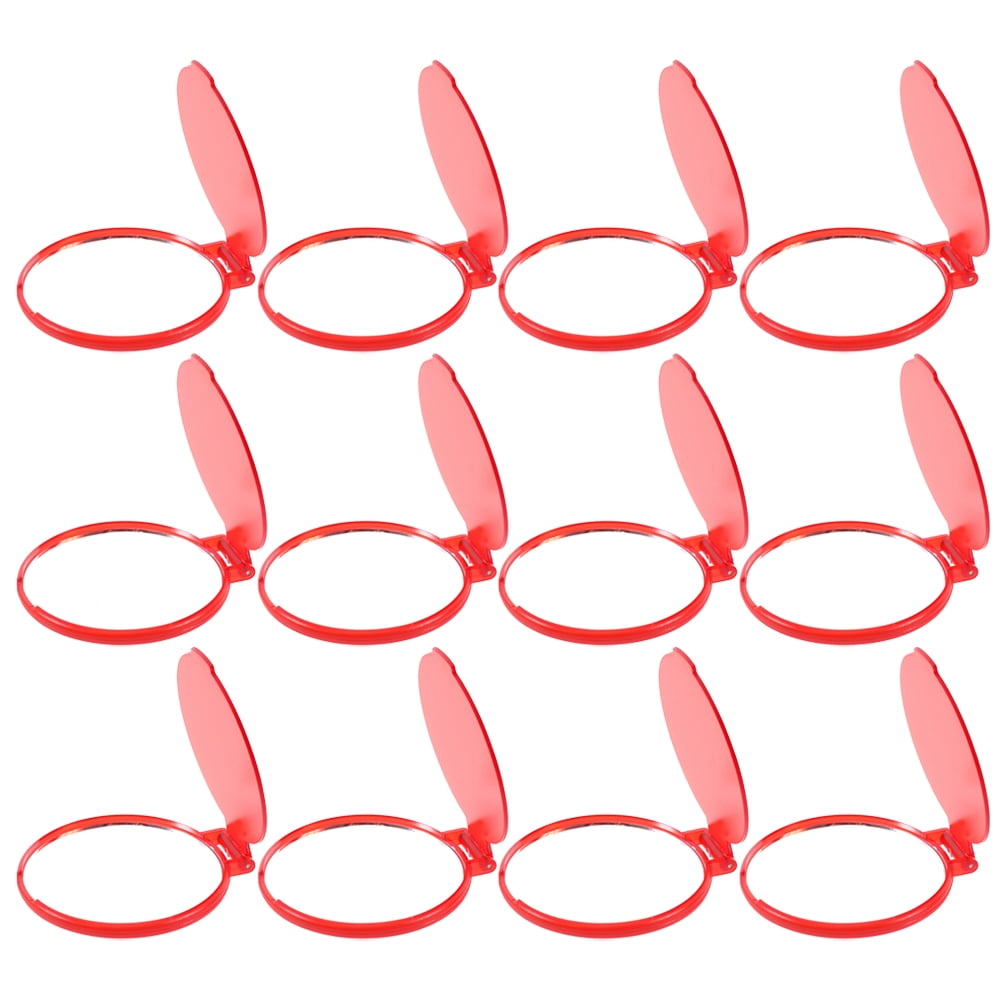WHAMVOX 12 Pcs Mini Handheld Portable Makeup Mirror