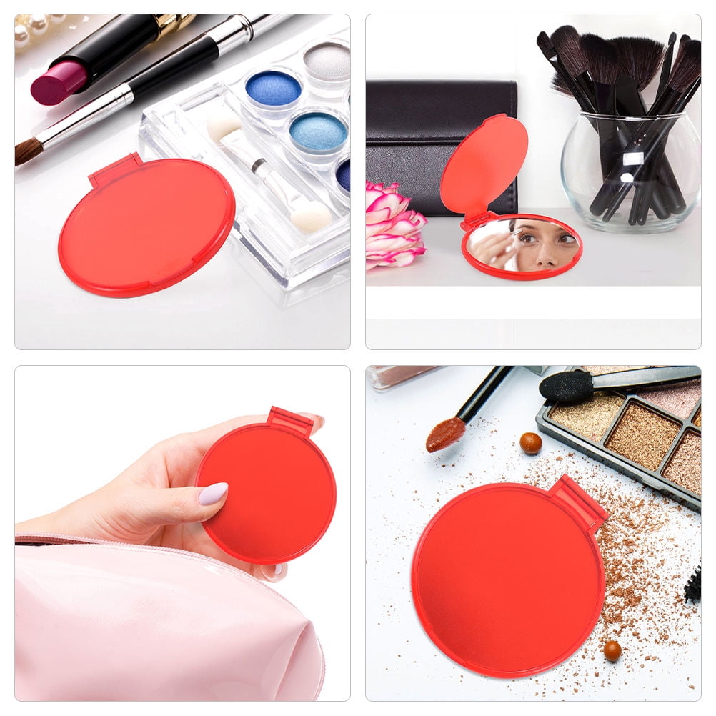 WHAMVOX 12 Pcs Mini Handheld Portable Makeup Mirror
