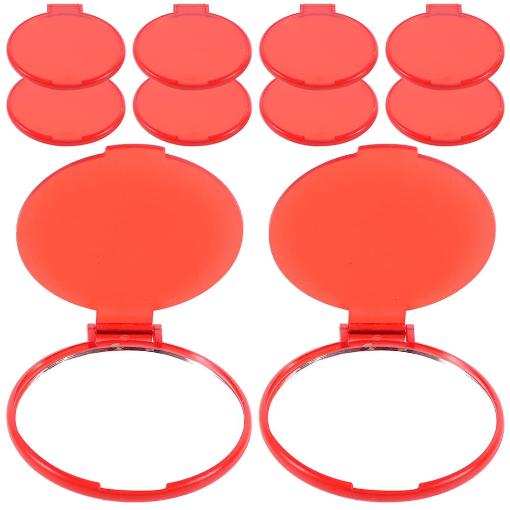WHAMVOX 12 Pcs Mini Handheld Portable Makeup Mirror