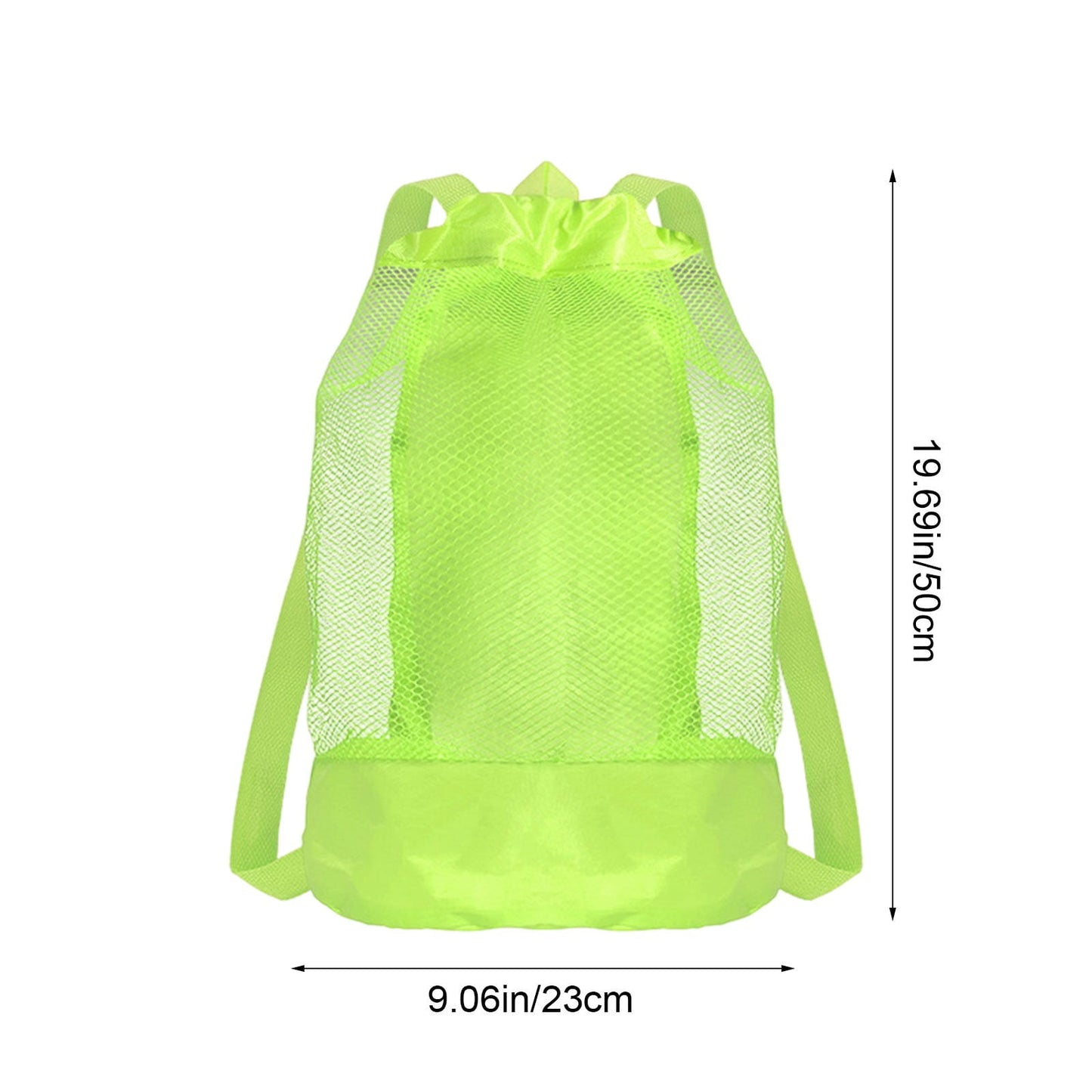 Darzheoy Swim Bag Mesh Drawstring Backpack Beach Backpack for Swimming, Gym, and Workout Gear Green