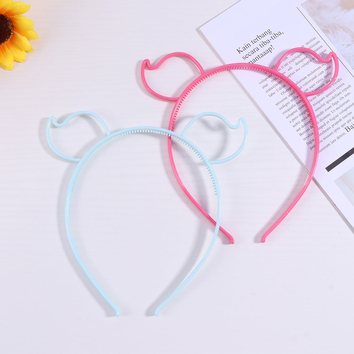 SKISUNO 12Pcs Animal Ears Headbands For Kids Photo Props And Dance Recital