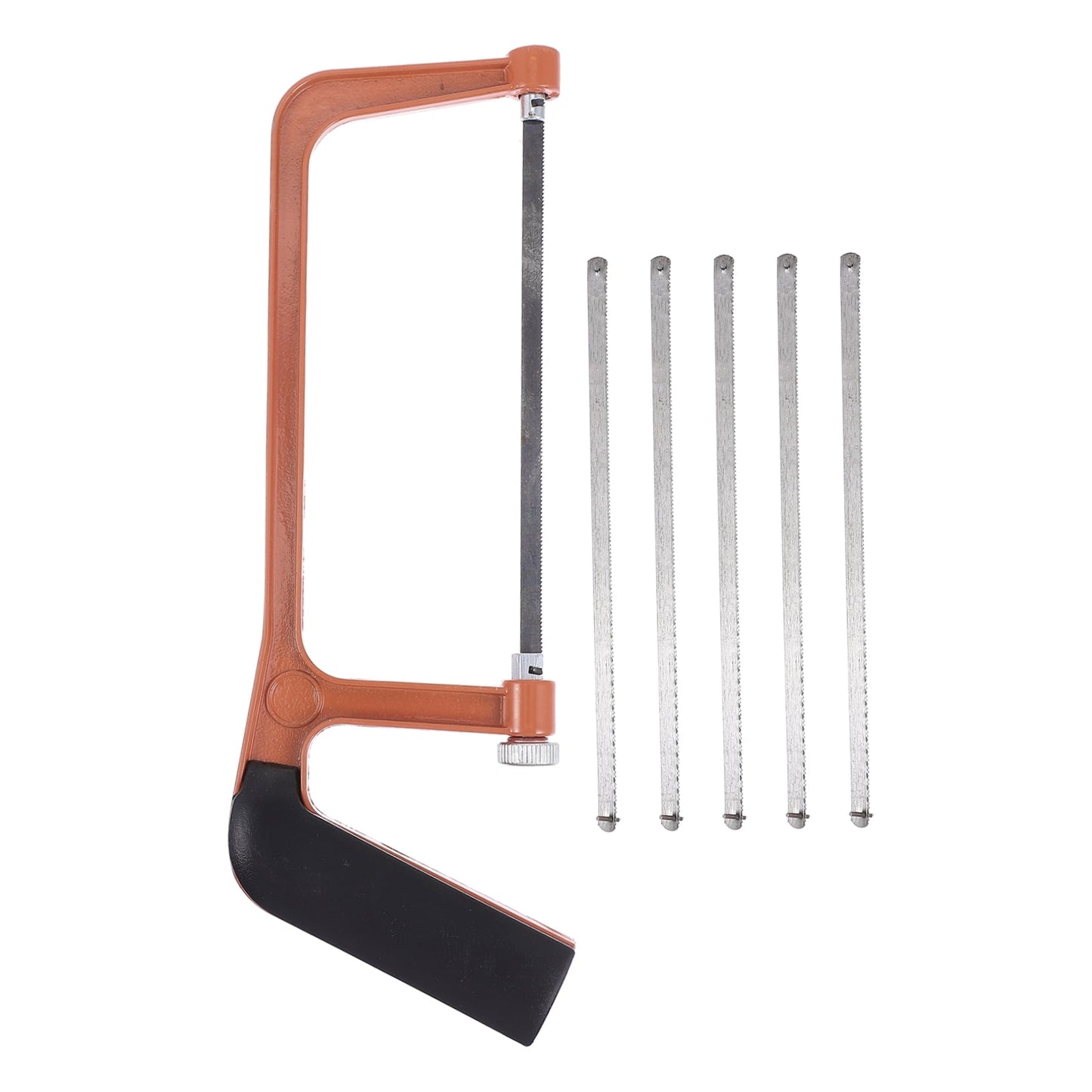 SKISUNO Orange Mini Hacksaw Set for Kids and Gardeners, Compact Hand Saw for Precise Cutting and Craft Projects