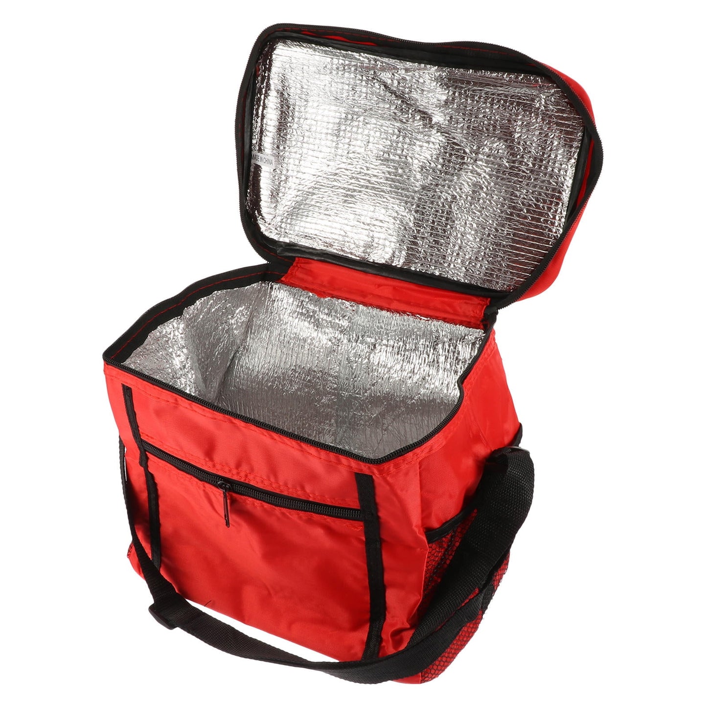 SKISUNO Insulated Reusable Grocery Bags Set of 1 in Red, Thermal Cooler Tote for