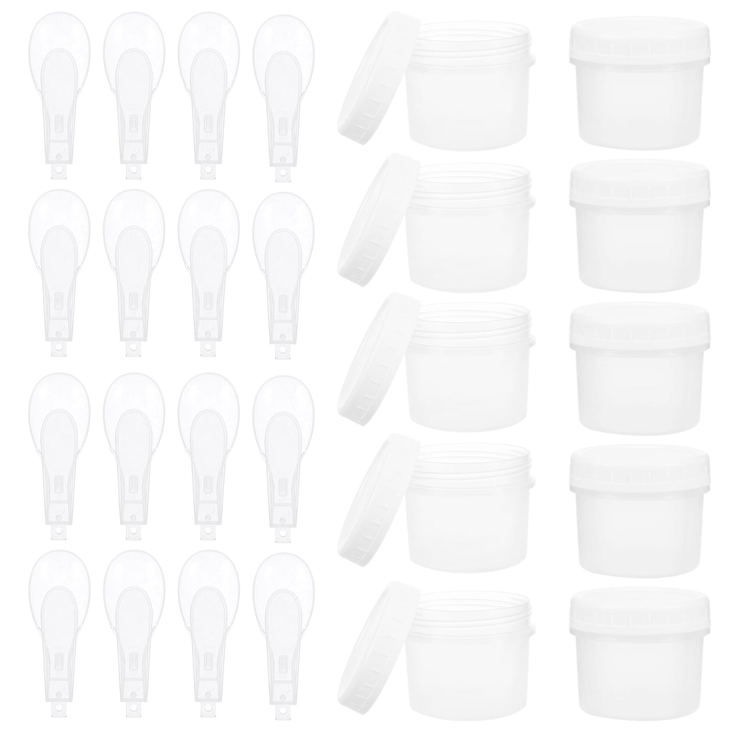 HOOWIFFY Plastic Freezer Containers Set of 10, Airtight Sealed Food Storage Boxes for Kitchen and Household Use