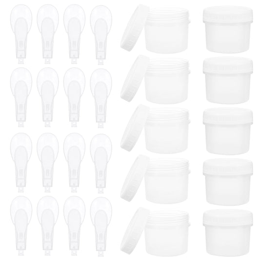 HOOWIFFY Plastic Freezer Containers Set of 10, Airtight Sealed Food Storage Boxes for Kitchen and Household Use