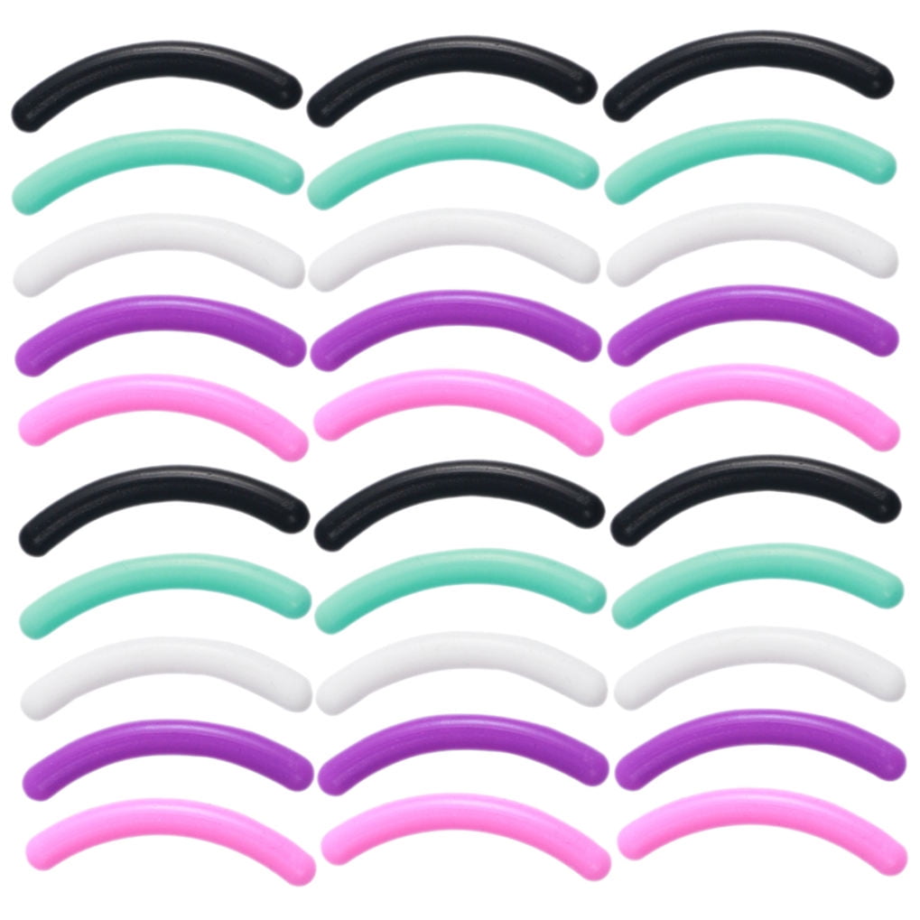 HOOWIFFY Eyelash Curler Refills Multi-Colored 30Pcs 1.1X0.2X0.2In