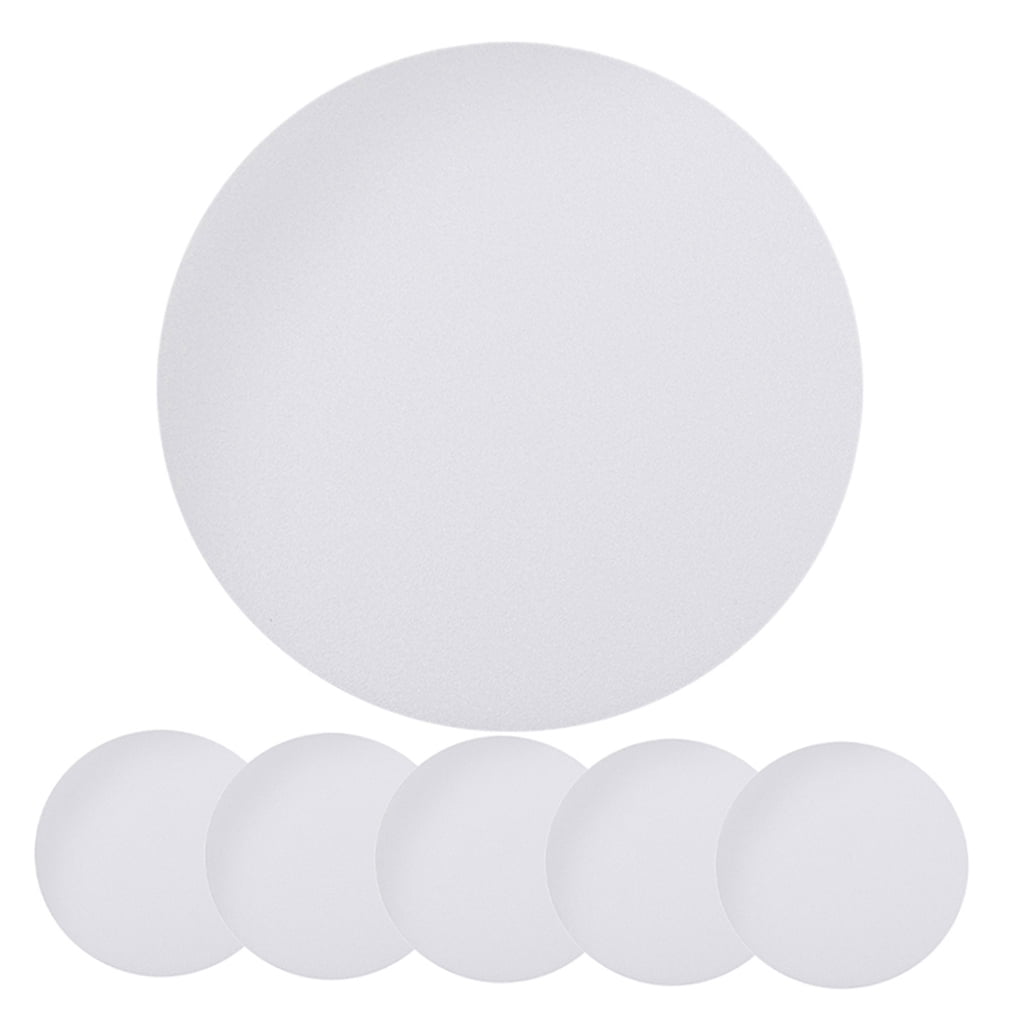 6-Pack White Plastic Ceiling Light Covers Anti-Dazzle Simple Elegant Design for Home and Office