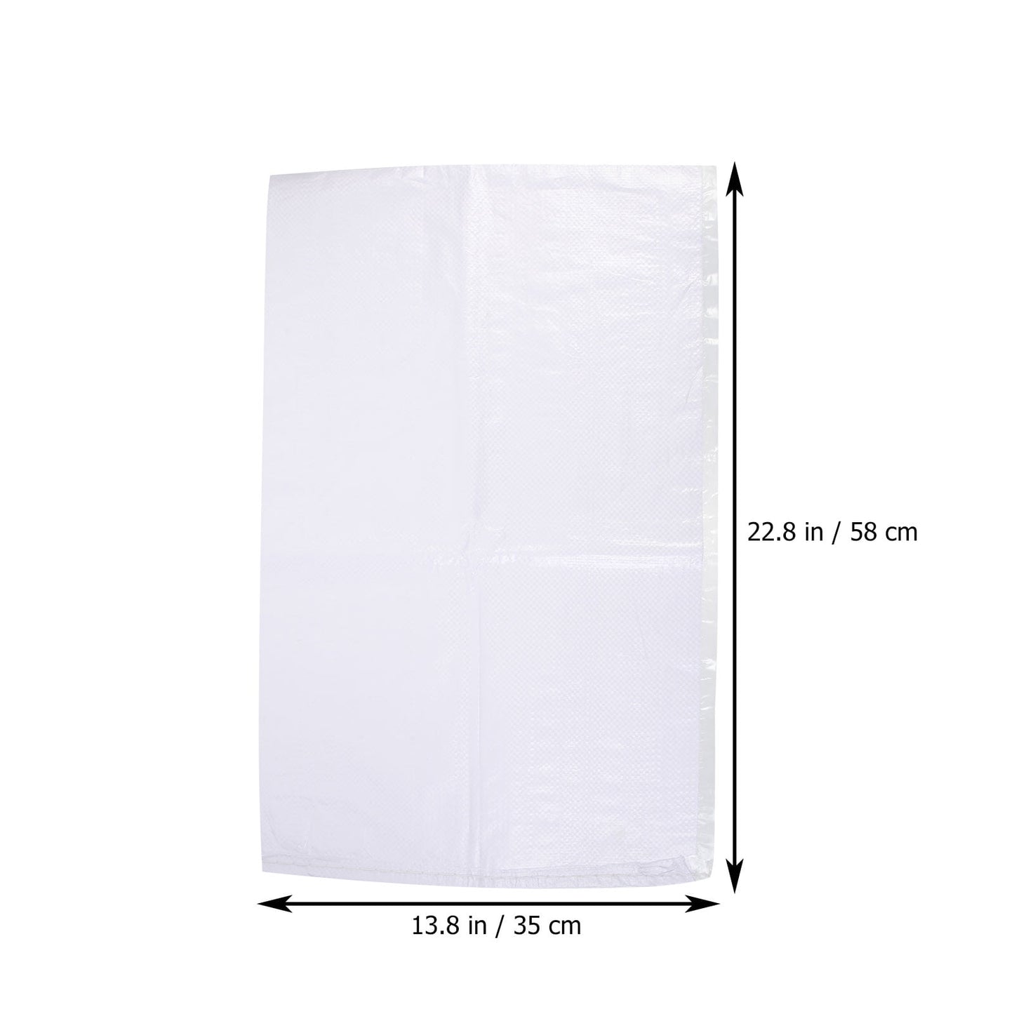 HOOWIFFY White PP Woven Sandbags for Flood , Home, Garage, Yard, and Outdoor Use