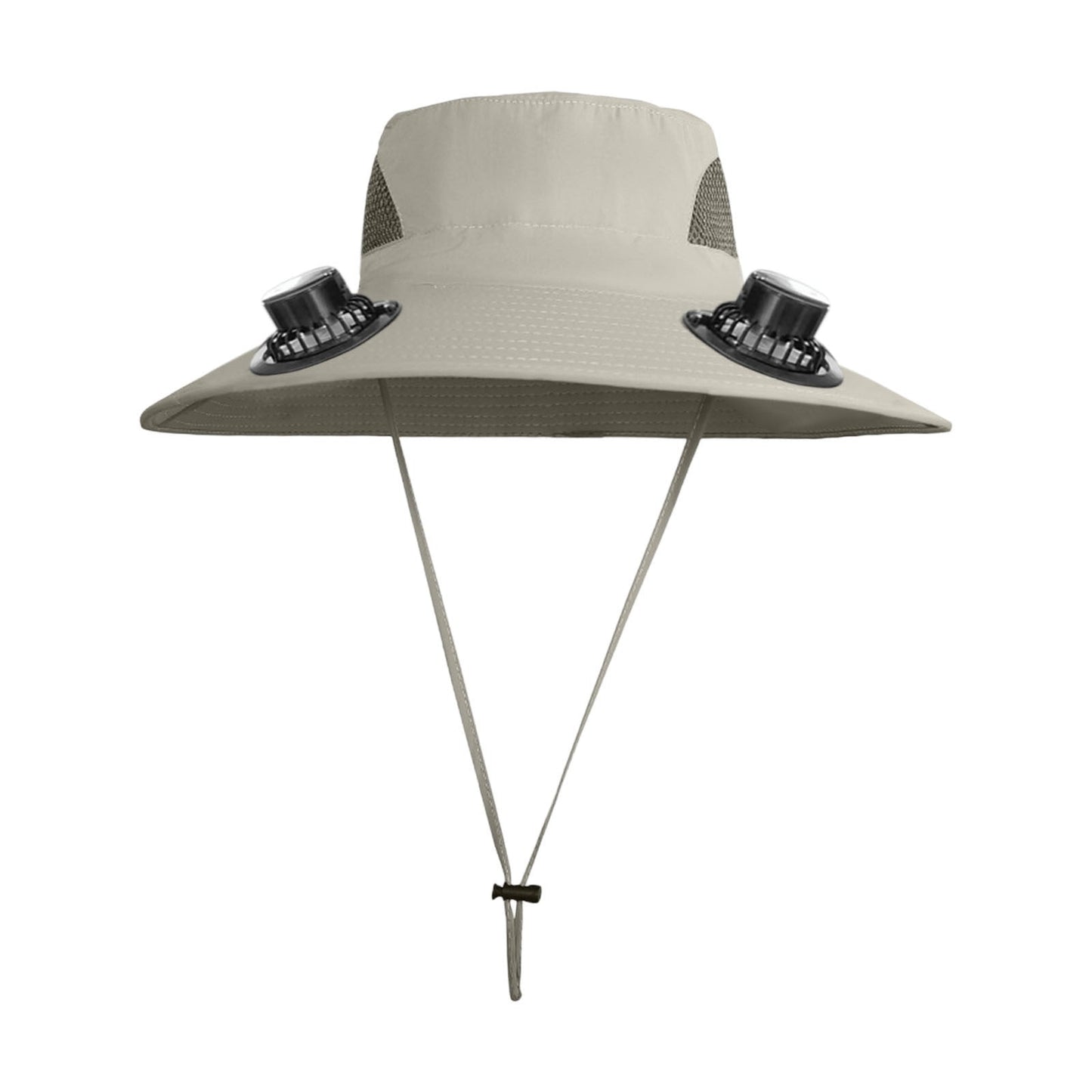 Darzheoy Solar Fan Hat Wide Brim Solar Fan Hat Outdoor Wide Brim Sun Hat with Solar Fan Fishing Hat, Removable & USB Charging Fan C-Gray