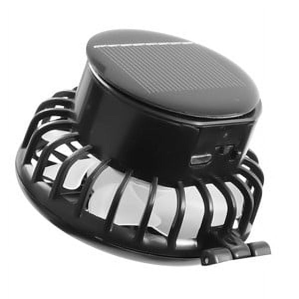 Darzheoy Solar Fan Hat Wide Brim Solar Fan Hat Outdoor Wide Brim Sun Hat with Solar Fan Fishing Hat, Removable & USB Charging Fan D-Black