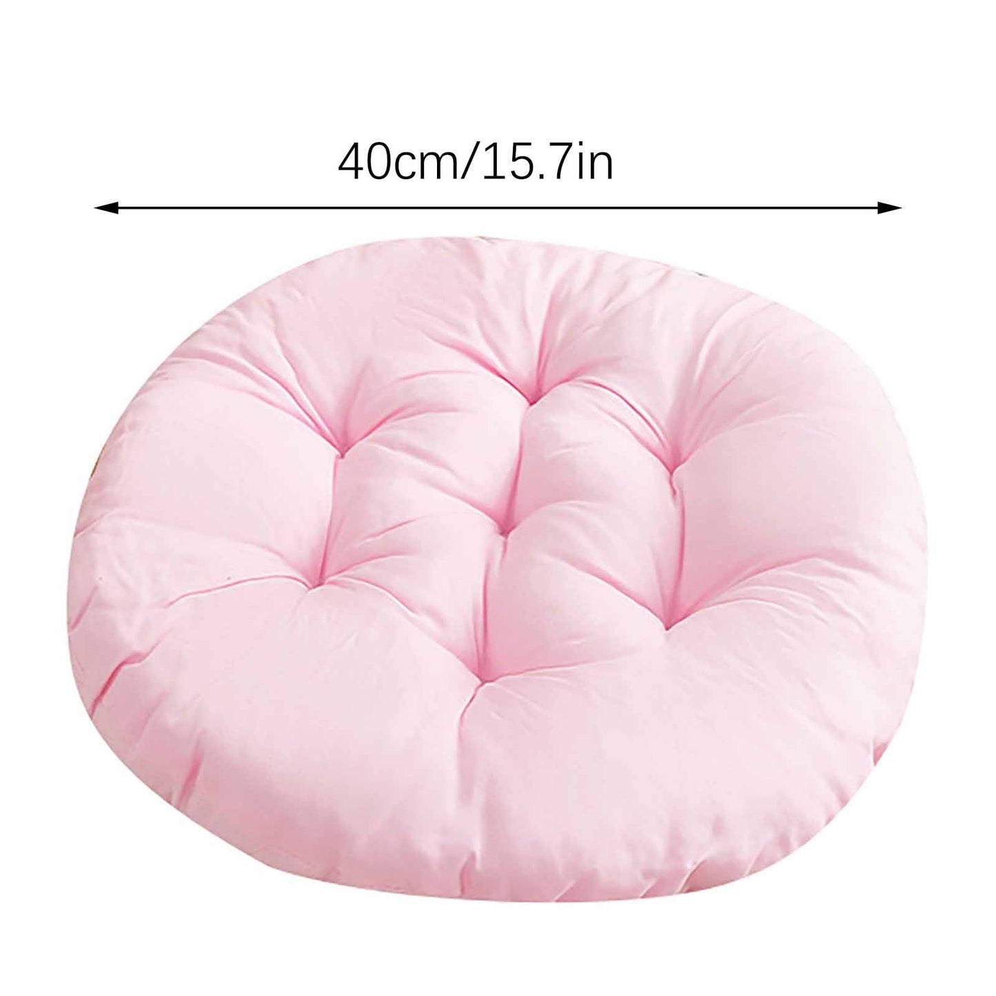 Darzheoy Round Seat Cushion Chair Pads for Kitchen Dining Chairs, Soft Comfort Chair Mat Pillow Cushions for Office Desk Living Room 16 Gray