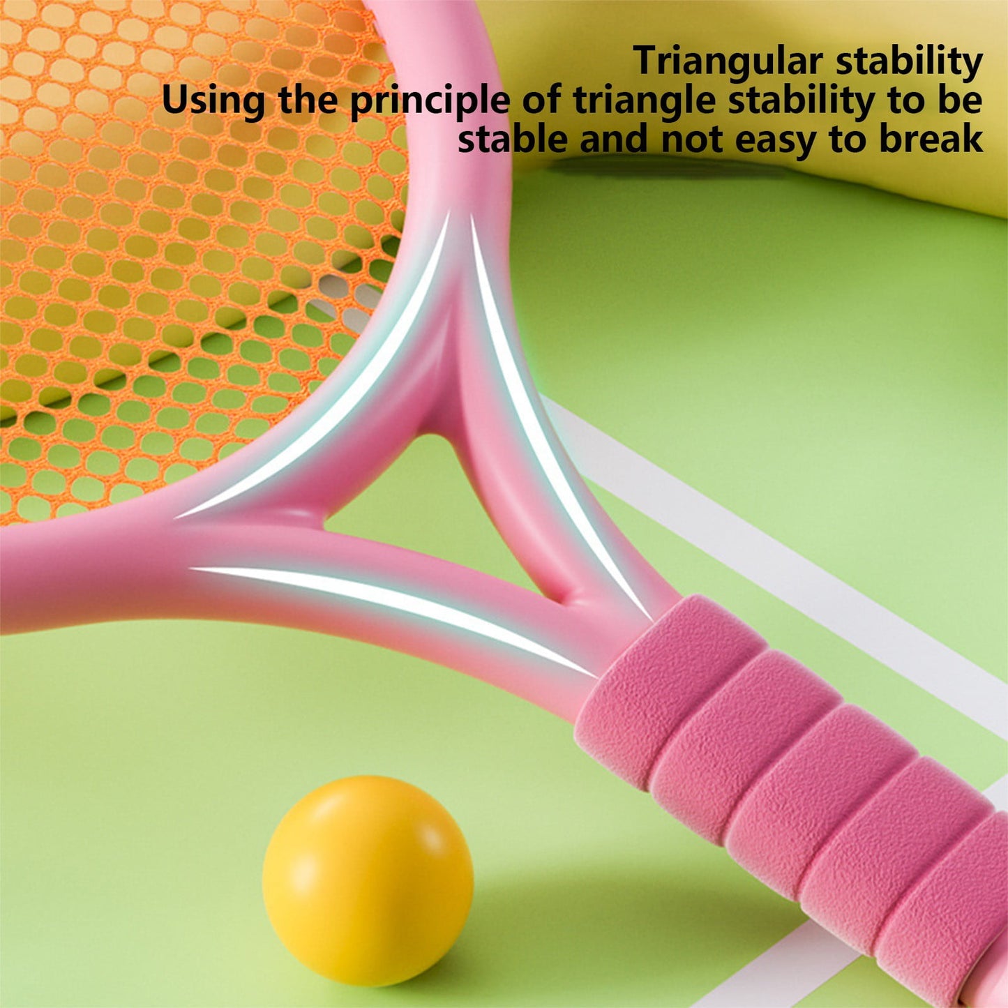 Chmadoxn Kids Badminton & Tennis Set - Racket Family Sports Gift with Balls， Lightweight Beginner Gear for Ages 6-12, Indoor/Outdoor Play Red