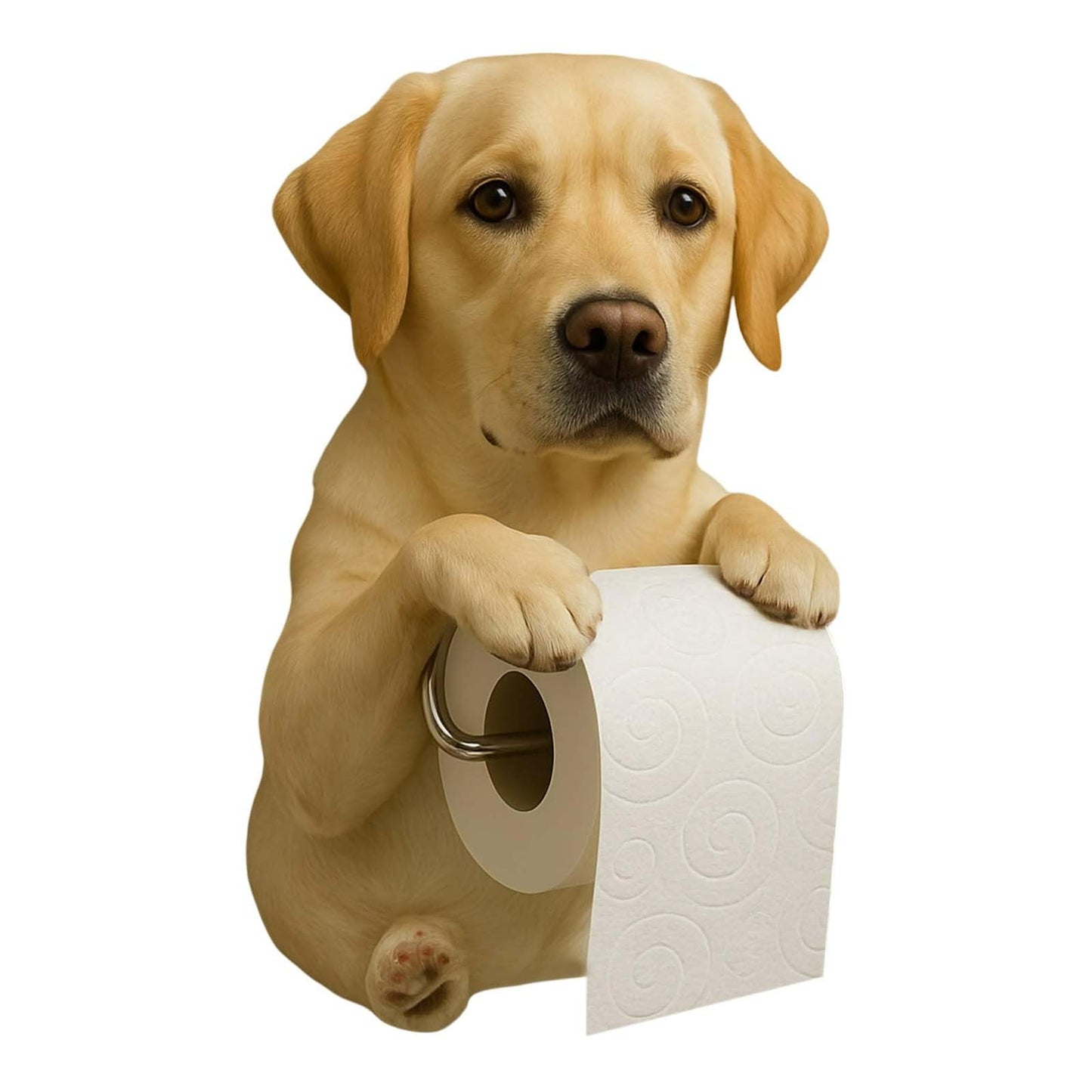 Darzheoy Dogs Toilet Roll Holder Series, 3D Resin Cute Dog Towel Rack, Wall Mouted Toilets Paper Storage Dispenser for Home Bathroom Kitchen J