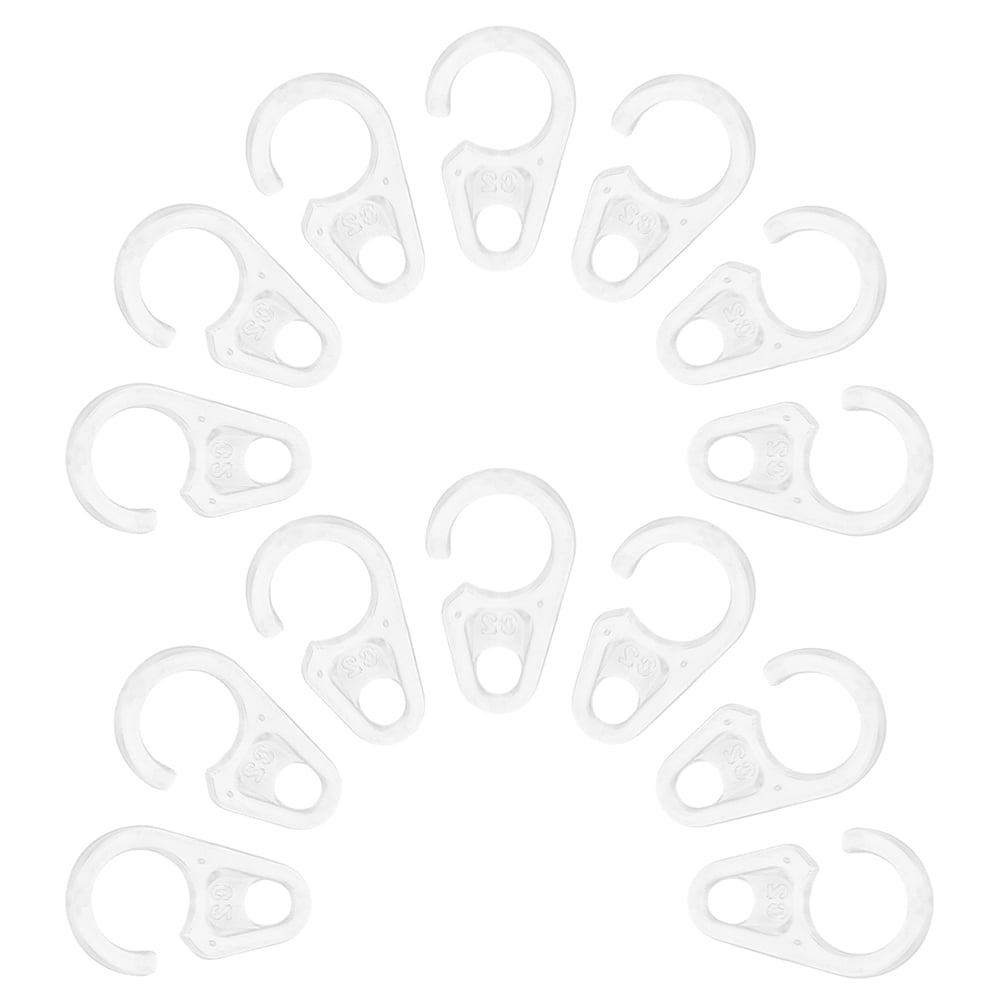 HOOWIFFY 30Pcs Curtain Hoops Transparent Plastic for Effortless Installation Home Decor