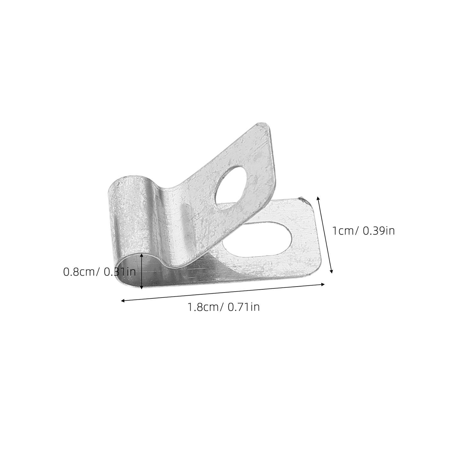 HOOWIFFY 100Pcs Stainless Steel Metal Wire Fence Clips for Quick and Easy Installation Fixing Accessories